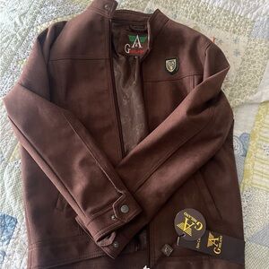 Gmilano Brown Bomber Jacket